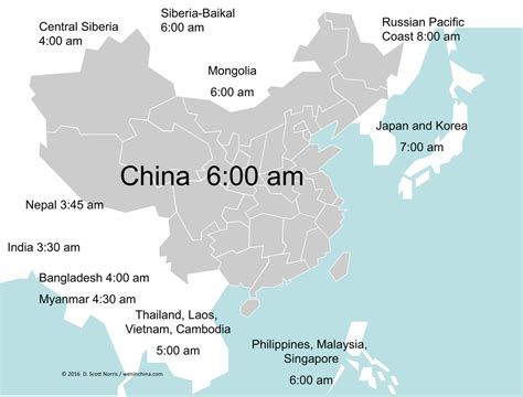 map of china time zones